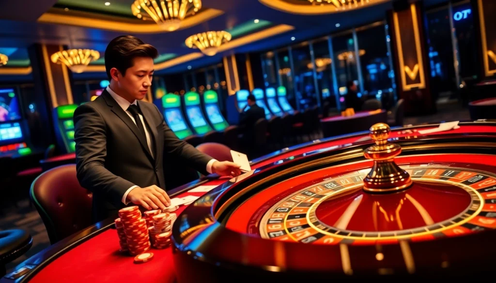 Experience the excitement of casino gaming at https://ev882.sa.com/ with professional dealers and vibrant table setups.