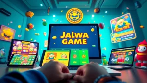 Exciting scene illustrating various devices displaying जलवा गेम, showcasing its engaging interface and vibrant online gaming experience.