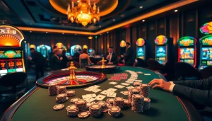 High-stakes gaming table scene showcasing excitement at XX 88 casino.