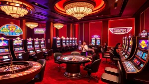Experience the KKWIN VIP gaming luxury at the casino with vibrant slots and lively tables.