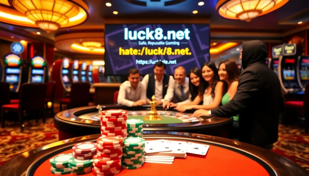 Người chơi ăn mừng chiến thắng tại bàn poker, được hướng dẫn bởi các chiến lược từ https://luck8.net.