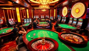 Experience thrilling gameplay at u 888 casino with vibrant tables and exciting slot machines.