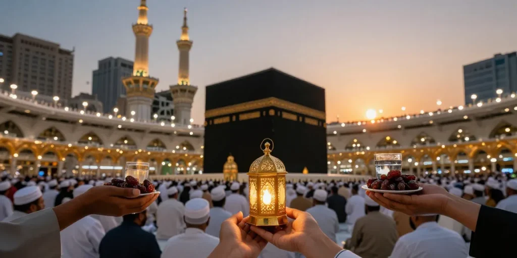 Experience umroh full ramadhan with breathtaking views of Masjidil Haram, capturing the heart of your travel guide.